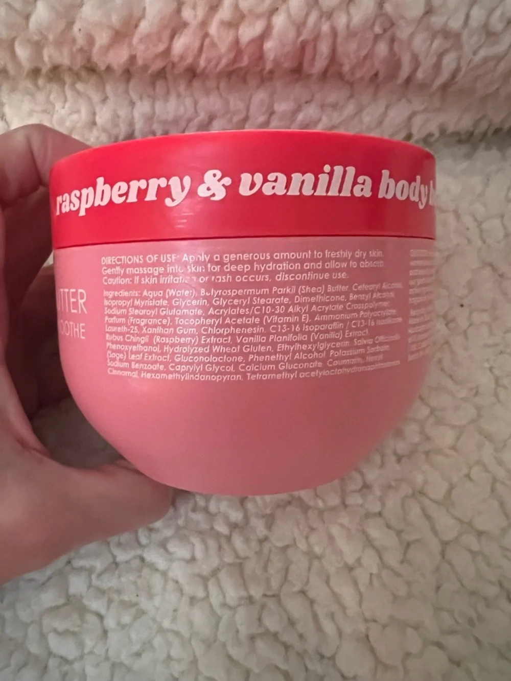 Ciroa Raspberry & Vanilla Body Butter — Red - Picture 3 of 4
